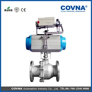 Pneumatic Flanged Ball Valve with Positioner