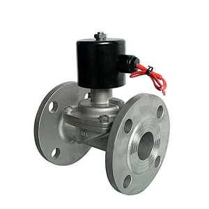 DN50 High Temperature Stainless Steel Flange Piston Solenoid Valve for Steam