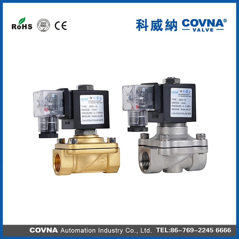 2/2 Way 1/2 inch Air Water 24V Stainless Steel Material Solenoid Valve