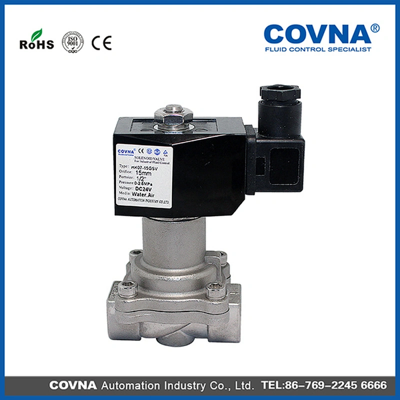 2/2 Way 50 Bar High Pressure Water Pilot Solenoid Valve