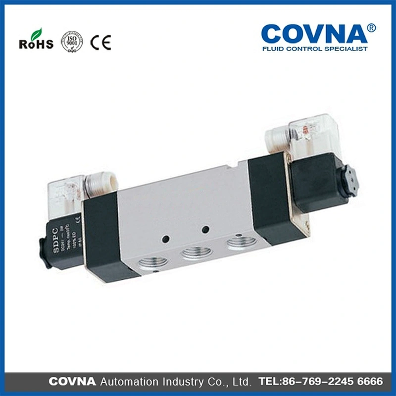 5 Way 3 Position Double Solenoid Air Valve 1/4