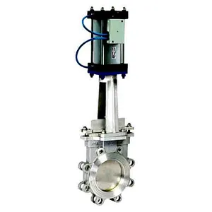 4 inch Double Flanged 304 Pneumatic Actuator Air Operated Knife Gate Valve