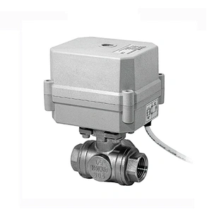 DC 24V Motor Drive Stainless Steel Mini Ball Valve With Actuator