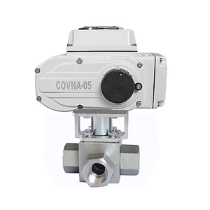 1/2 inch DN15 12V High Pressure 3 Way T Type L Type Stainless Steel Electric Motorized Ball Valve