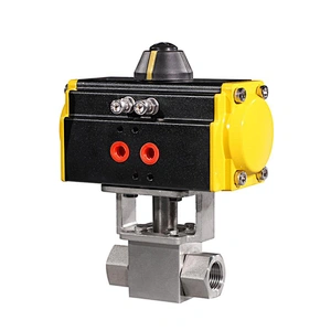 2 Way High Pressure Double Acting Pneumatic Actuator Pressure Control Valve