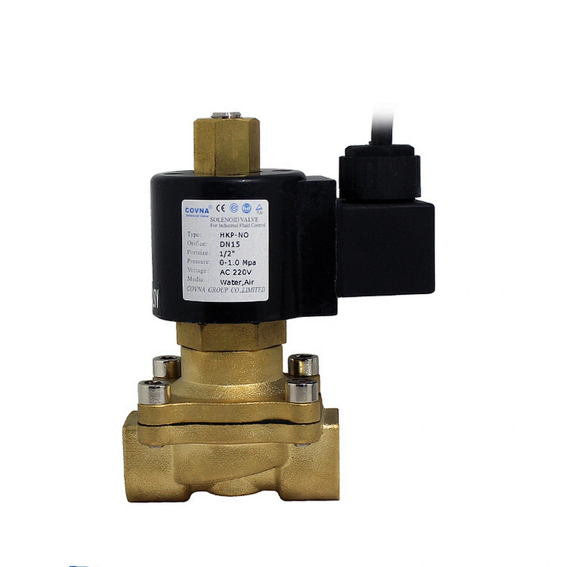 COVNA 2 inch 24Volt Normally Open Brass Electric Water Solenoid Valve