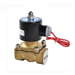 COVNA 1/2 inch 2 Way 120V Normally Closed Brass Liquid Solenoid Valve