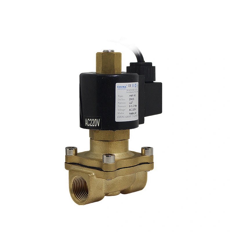 COVNA 2 inch 24Volt Normally Open Brass Electric Water Solenoid Valve