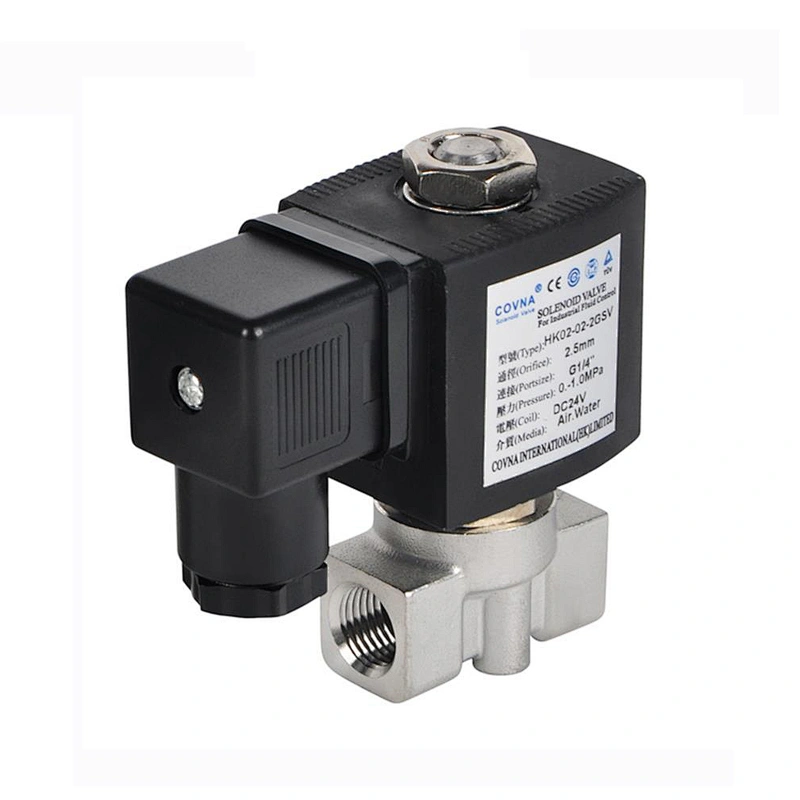 COVNA DN10 3/4 inch 2 Way DC AC Normally Closed Stainless steel CF8 micro Solenoid Valve