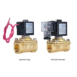 COVNA DN10 3/8 inch 2 Way 24V DC Normally Closed Brass Mini Solenoid Valve