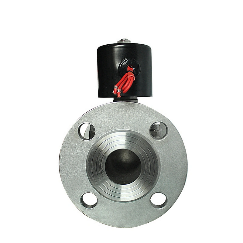 DN50 High Temperature Stainless Steel Flange Piston Solenoid Valve for Steam