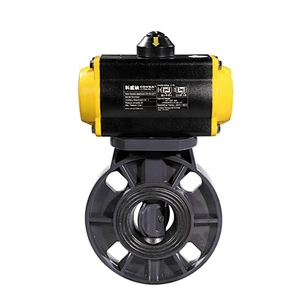 COVNA HK59 2inch UPVC butterfly double acting Pneumatic Actuated Valve