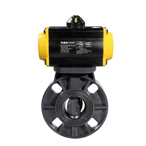 COVNA HK59 2inch UPVC butterfly double acting Pneumatic Actuated Valve