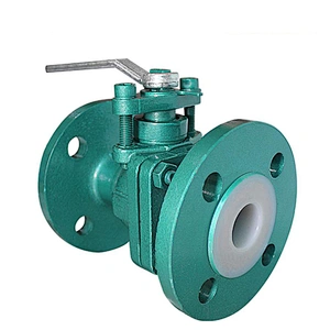 COVNA DN150 6 inch 2 Way Double Flange Type Cast Steel Lever Operated Ball Valve