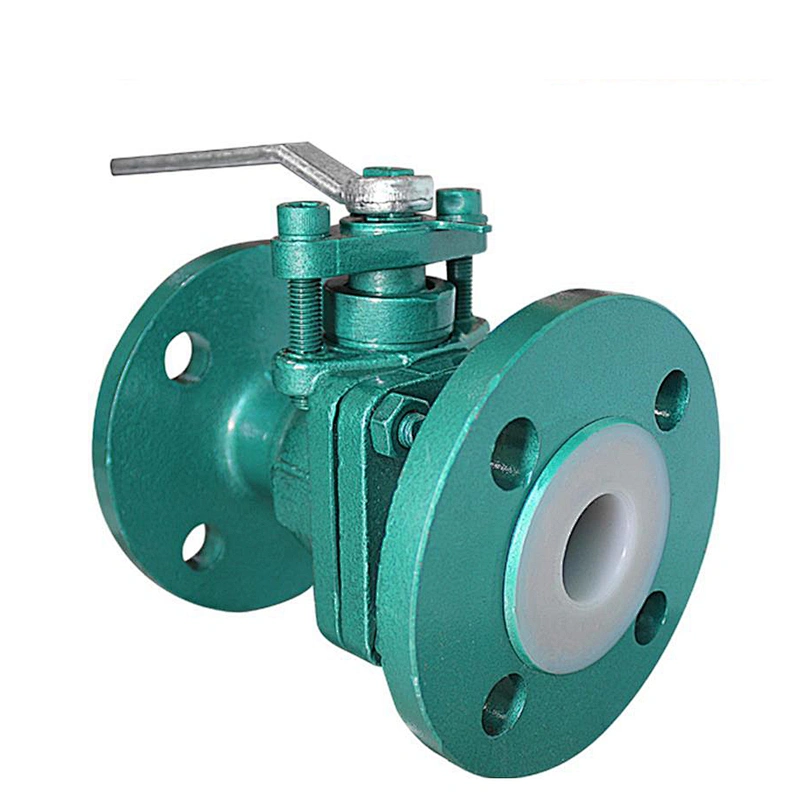 COVNA DN150 6 inch 2 Way Double Flange Type Cast Steel Lever Operated Ball Valve