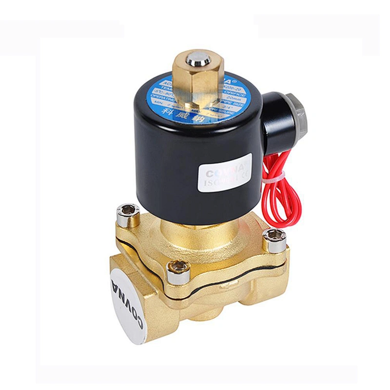 COVNA DN25 1 inch 2 Way AC120V Normally Open Brass Electric Oil Solenoid Valve