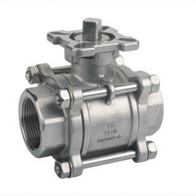 CF8 Internal Thread 3PC Fire Safe Ball Valve