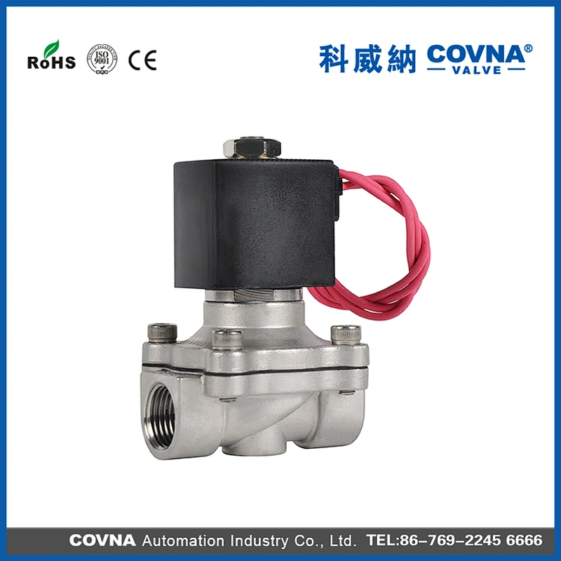 2/2 Way 1/2 inch Air Water 24V Stainless Steel Material Solenoid Valve