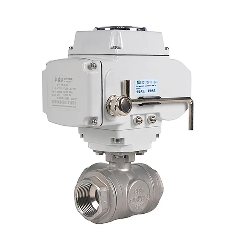 Hot Sale 3 Way 24V DC Electric Actuator Water Control Ball Valve