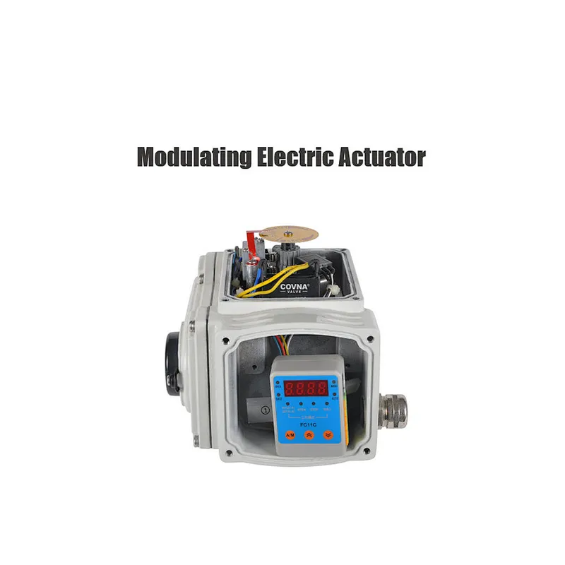 5 inch 24 Volt Flange Type 4-20mA Analog Control Electric Actuator Water Flow Control Ball Valve with Coupling