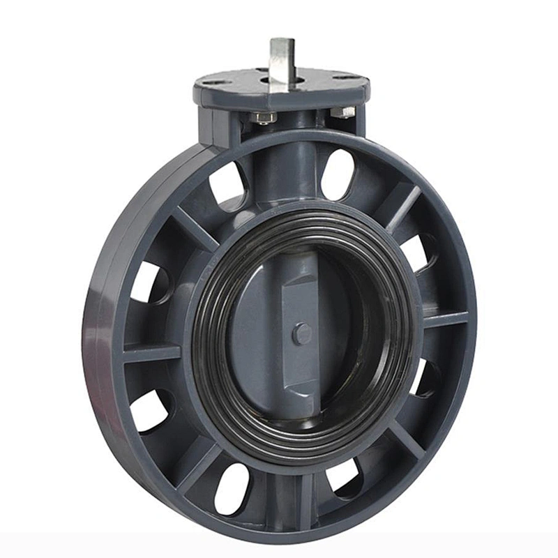 4 inch EPDM Rubber Seat Sea Water PVC Manual Flange Butterfly Valve