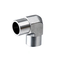 Instrumentation Stainless Steel 316 1/4 inch Tube Butt Weld 90 Degree Elbow Weld Fitting