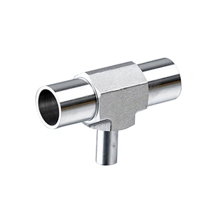 Butt Weld 304 316 Stainless Steel Reducing Tee Tube Weld Fitting