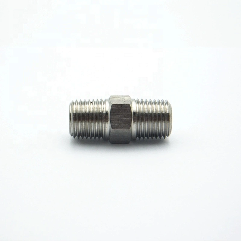 3/8'' NPT Male Hex Nipple High Pressure SS316 Tube Connector Fitting