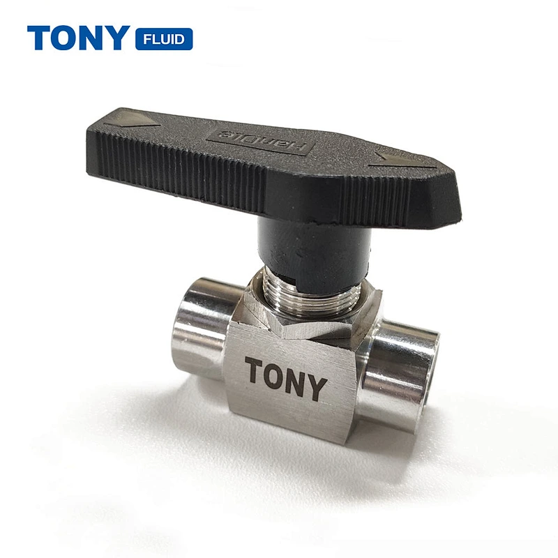 Instrumenation 1PC Stem SS Ball Valve High Pressure 3000PSI Mini Ball Valve