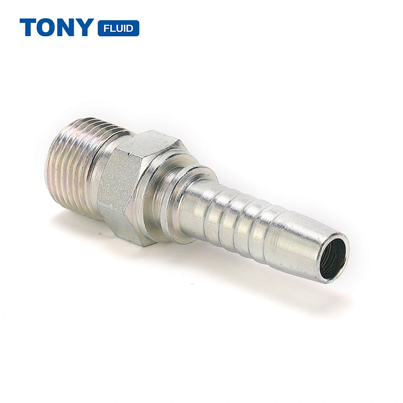 Stainless Steel Hydraulic NPT Male Thread Hose Connector Adapter Compression Hose Pipe Fitting