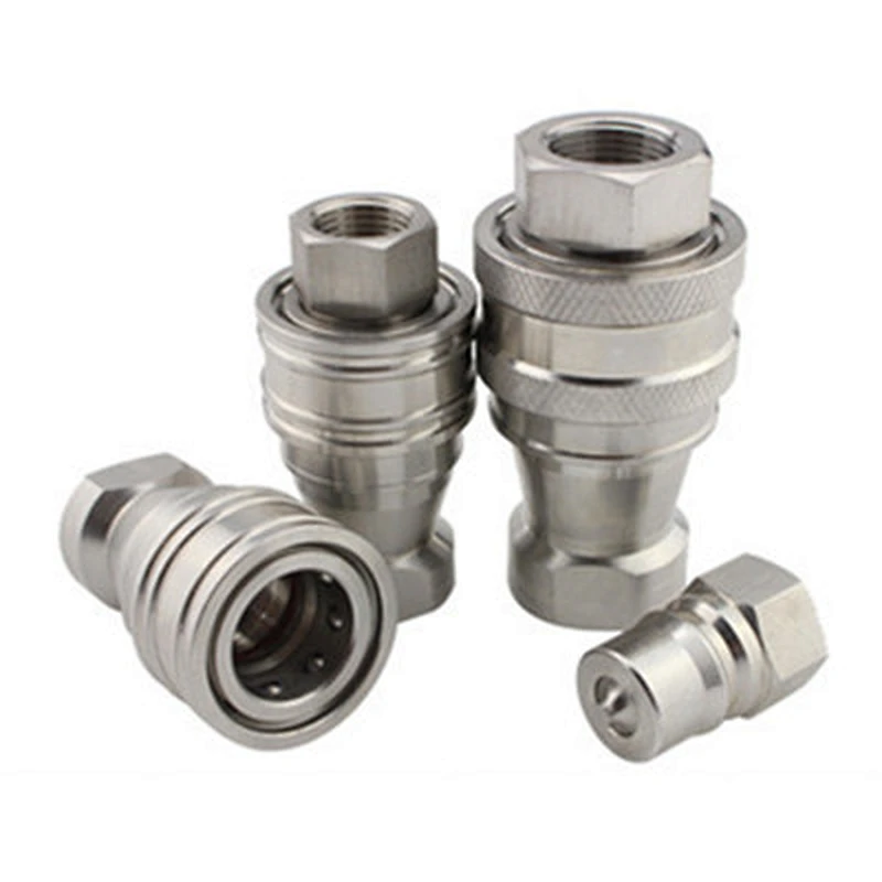 Compression stainless steel 1/4inch NPT ball lock Self Sealing Quick Coupling