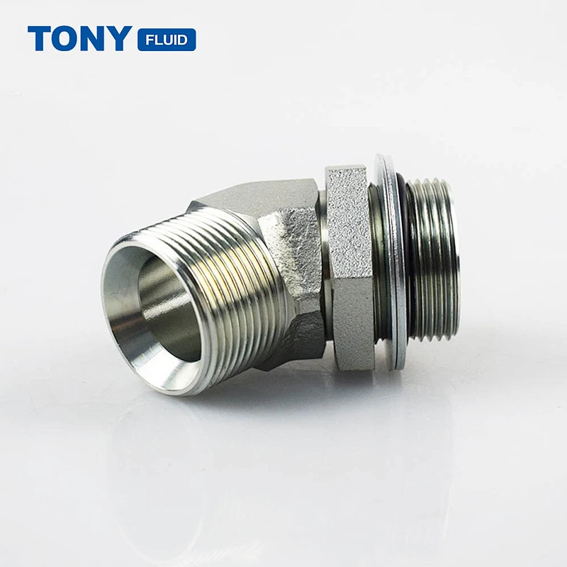 Industrial Hydraulic Fittings Elbow Union Stainless Steel Steam Oil Compression Hose Pipe Fitting