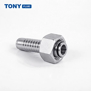 High Pressure Hydraulic Pipe Fittings Stainless Steel Steam Oil Compression Hose Adapter Fitting
