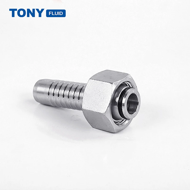 High Pressure Hydraulic Pipe Fittings Stainless Steel Steam Oil Compression Hose Adapter Fitting