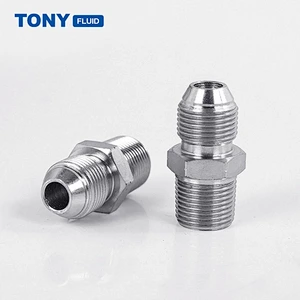 Industrial High Temp Oil Pipeline Fitting Stainless Steel Compression Hydraulic Hose Connector Union Pipe Fittings