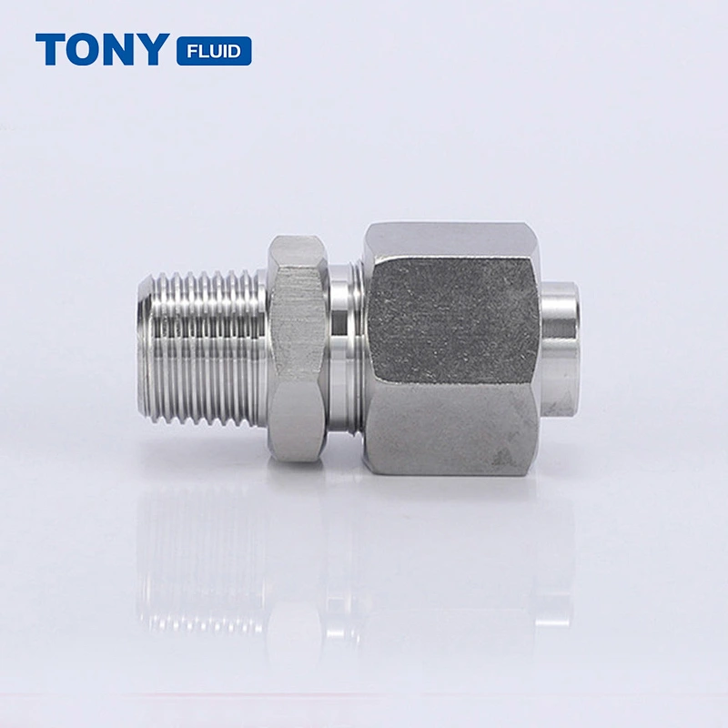 High Pressure 6000 PSI 316 Stainless Steel Single Ferrule Tube Fitting Male Thread Hydraulic Ferrule Fitting