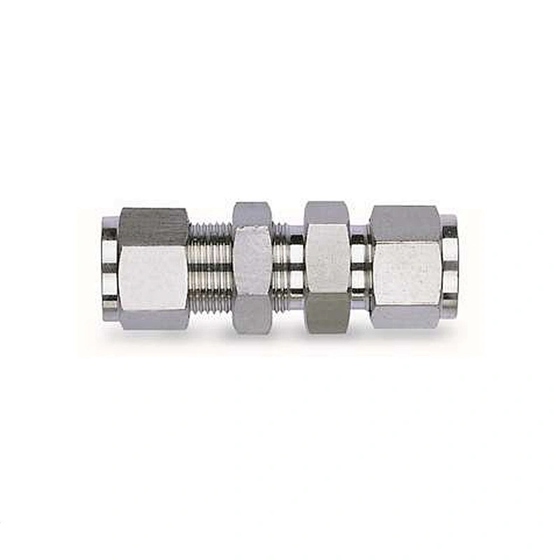 High Pressure Industry Stainless Steel Union Double Ferrule Bulkhead Tube Fitting