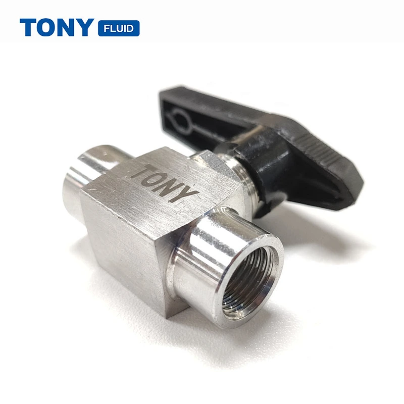Instrumenation 1PC Stem SS Ball Valve High Pressure 3000PSI Mini Ball Valve