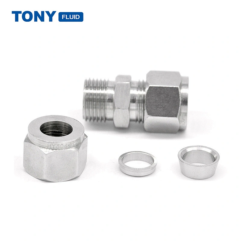 Compression Stainless Steel 1 1/2 Straight Union Tube Fitting
