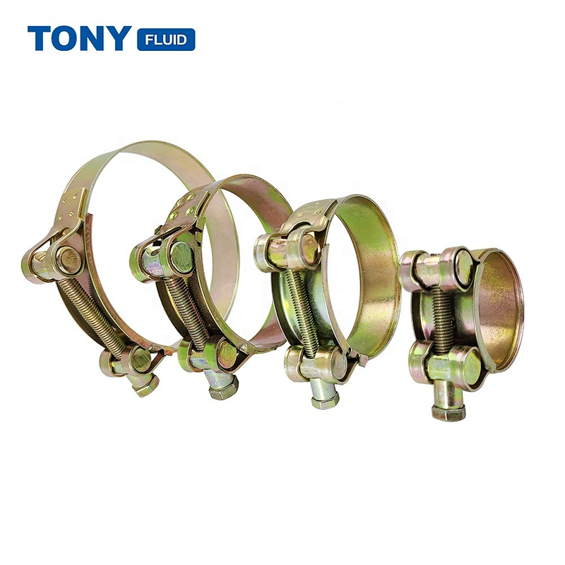 Carbon Steel Industrial Heavy Duty Hose Clamp Metal T-bolt Hose Clamp