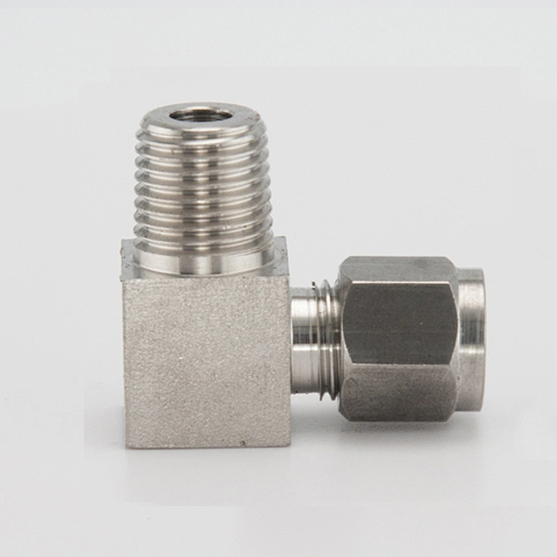 316 Stainless Steel Union Elbow 1/4 inch Tube x 1/4 inch NPT Male 90 Degree Elbow Tube Fitting
