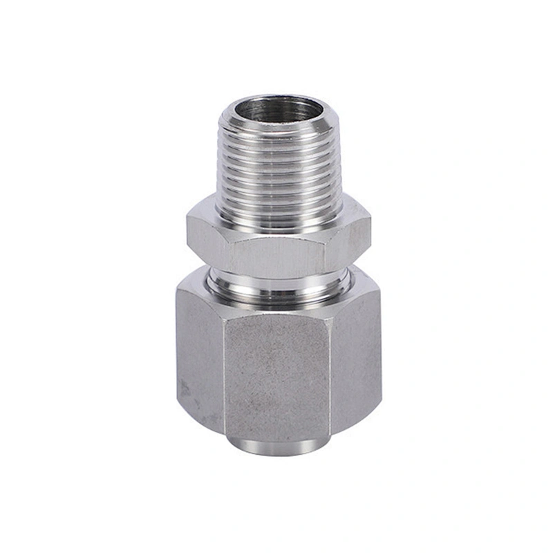 High Pressure 6000 PSI 316 Stainless Steel Single Ferrule Tube Fitting Male Thread Hydraulic Ferrule Fitting