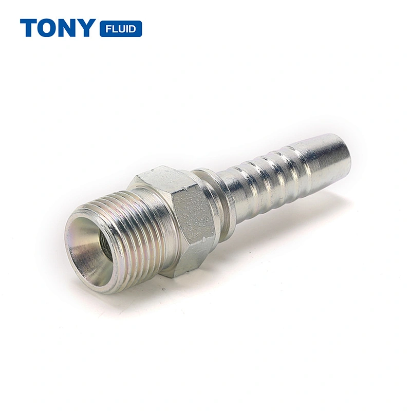 Stainless Steel Hydraulic NPT Male Thread Hose Connector Adapter Compression Hose Pipe Fitting