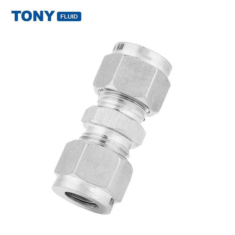 Compression Stainless Steel 1 1/2 Straight Union Tube Fitting