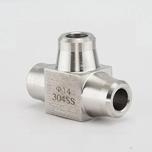 Instrumentation Butt Weld Tee 316 Stainless Steel Tube 6000 PSI Pipe Fitting