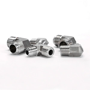 90 Degree Elbow Male JIC Flare to Male NPT Stainless Steel Pipe Fitting