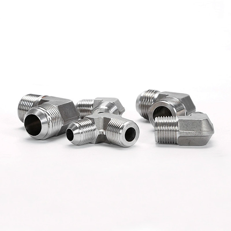 90 Degree Elbow Male JIC Flare to Male NPT Stainless Steel Pipe Fitting