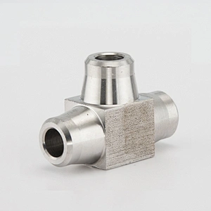 Instrumentation Butt Weld Tee 316 Stainless Steel Tube 6000 PSI Pipe Fitting