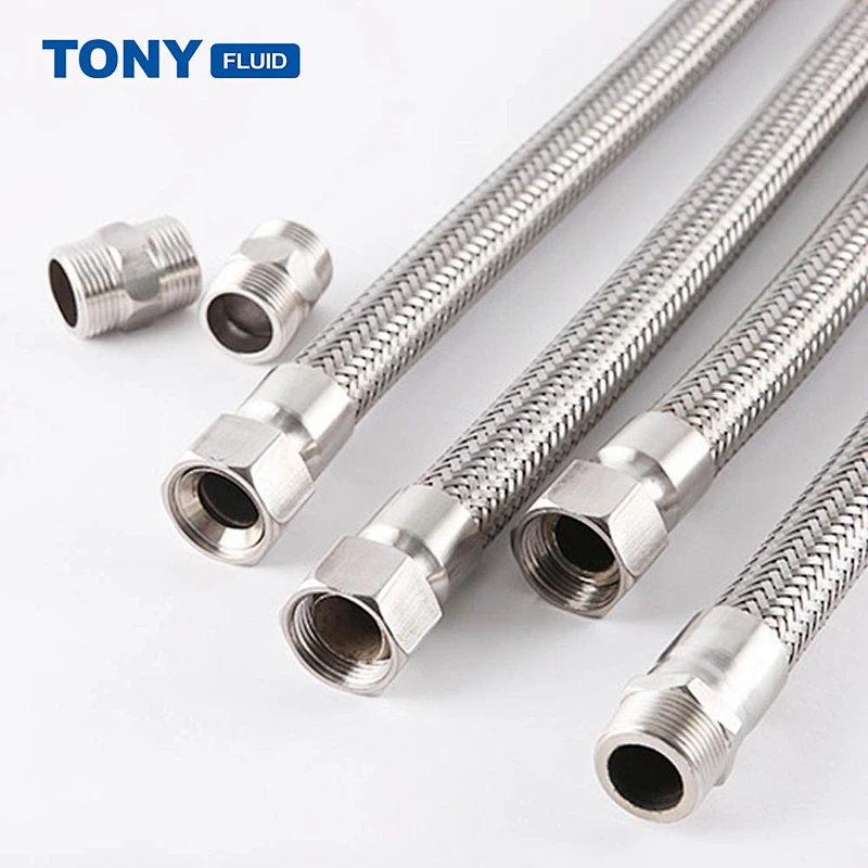 High Pressure Stainless Steel Wire Braided Flexible Metal Hose Heat Resistant Steam Hose