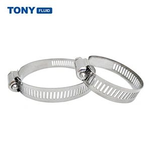 All/Semi Steel Automobile Mini Hose Clamp American Type Adjustable Clamp